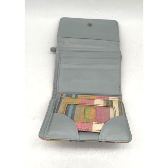 Vtg. Longaberger Suede Multi Color Wallet 3 Pieces - Picture 3 of 5